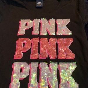 Victoria Secret Pink sequin shirt.